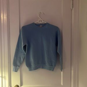 VINTAGE Blue Sweatshirt. Fruit of the loom.